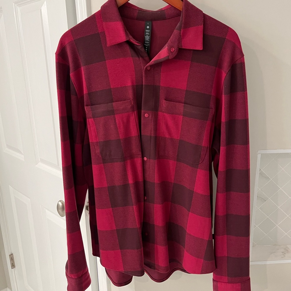 Lululemon Plaid Overshirt Shirt Jacket - Large